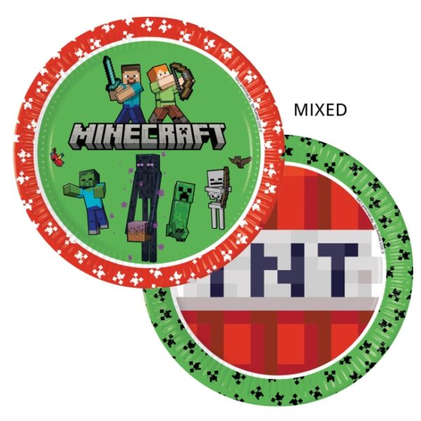 Platos minecraft 23cm