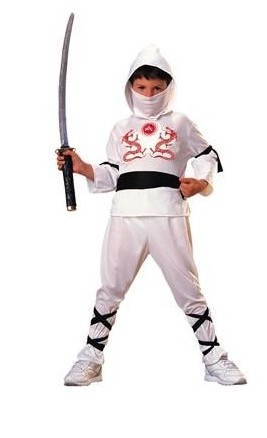 2412017114016_ninja_blanco_12111-1.jpg Disfraz de ninja blanco - Imagen 1