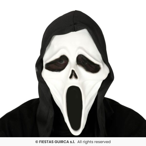 Máscara asesino con capucha