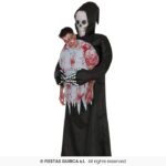 Disfraz llevando a la muerte hinchable