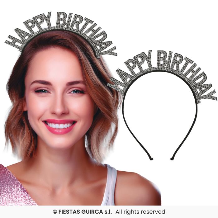 23082 Diadema Happy Birthday - Imagen 1