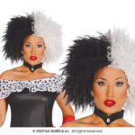 Peluca villana blanca y negra - Imagen 2