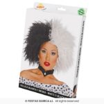 Peluca villana blanca y negra - Imagen 3